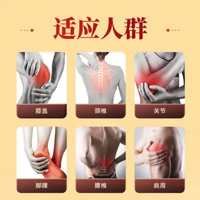 Enlarged Black Gypsum Patch for Neck, Shoulder, Waist and Leg Muscle and Bone Pain - 3