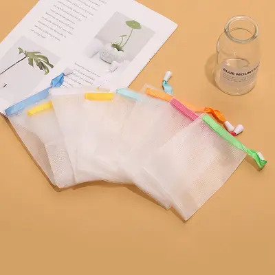 Foaming Net for Facial Cleanser and Handmade Soap Storage - 10