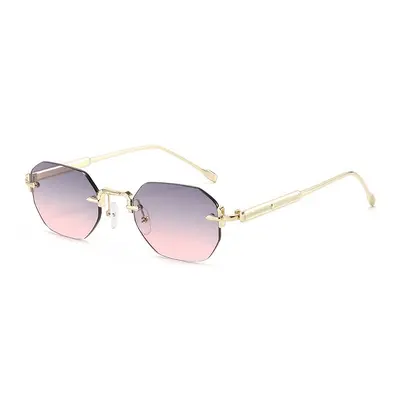 Frameless Polygon Sunglasses for Men and Women - 5