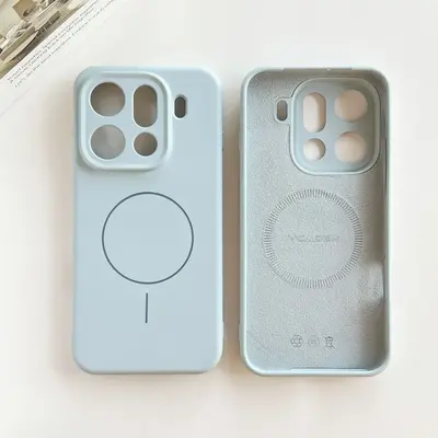 Liquid Silicone Phone Case for OPPO FindX10 with Thin Magnetic Ring - 11