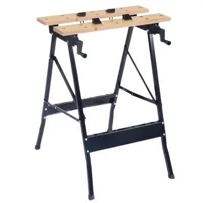 Foldable Woodworking Saw Horse Table, Multifunctional