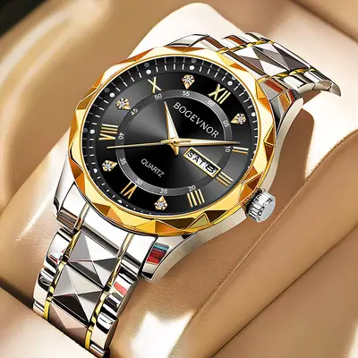 Men's Waterproof Luminous Dual Calendar Fashion Watch for Men and Women, TikTok Amazon Foreign Trade Cross-border Watch