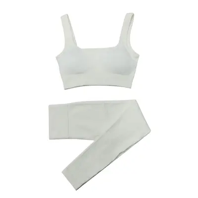 Seamless Yoga Set Open-Back Strappy Women's Suit - 7