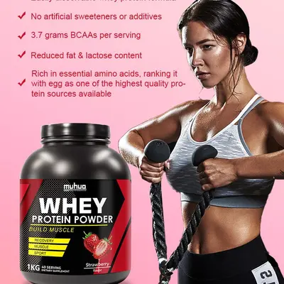 Whey protein tozu, 2 lbs, yüksek proteinli, düşük yağlı spor ve fitness takviyesi - 4