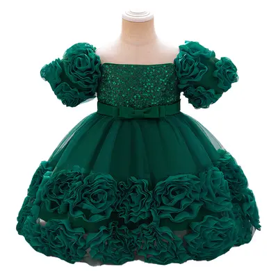 Fluffy Mesh Princess Dress for Girls, Birthday, Flower Girl & Performance Costume