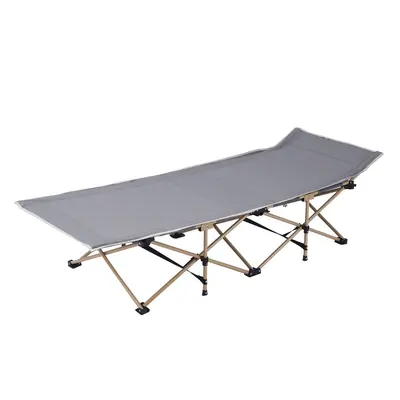 Portable Ten-Leg Folding Single Camp Bed for Office and Outdoor - 8