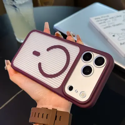 Magnetic Corrugated Frosted Matte Shockproof Case for iPhone 18 Pro Max - 7