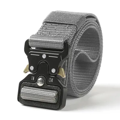 Grenzüberschreitender Großhandel Herren Tactical Gürtel Outdoor Training Sport Segeltuch Ledergürtel Legierungsschnalle Premium Arbeitshose Gürtel - 10