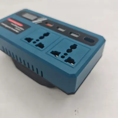 Intelligenter Lithium-Akku-Wechselrichter 18-21V, AC220V, Type-C und Doppel-USB 5V - 2