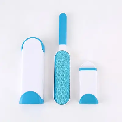 In stock home type double-sided clothing lint brush, anti-static cashmere brush, hair remover three-piece set mohair brush. - 11
