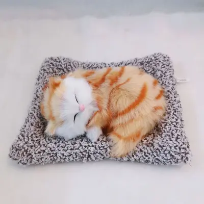 Miyavlayan peluş kedi, araba süsü, bambu kömürlü - 8