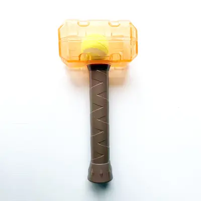 TPR Rubber Dog Toy for Medium and Large Dogs, Squeaky Ball Hammer - 9