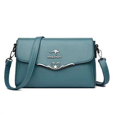 Women's Soft Leather Shoulder and Crossbody Small Square Bag - 10