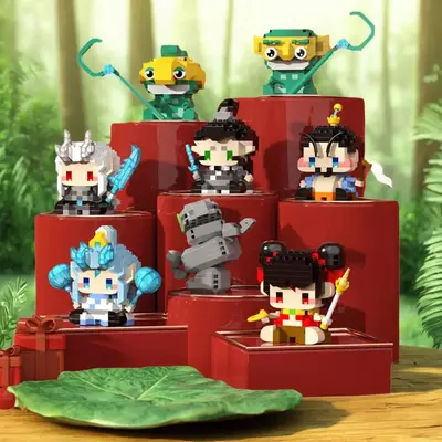 Micro Particle Building Blocks for Kids with Journey to the West Cartoon Figures - 3