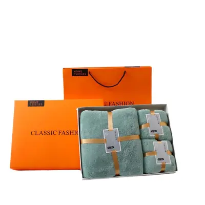 Coral fleece bath towel set 3-piece quick-dry - 6