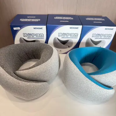U şeklinde boyun yastığı, 360 derece destek, servikal ağrı taşıma