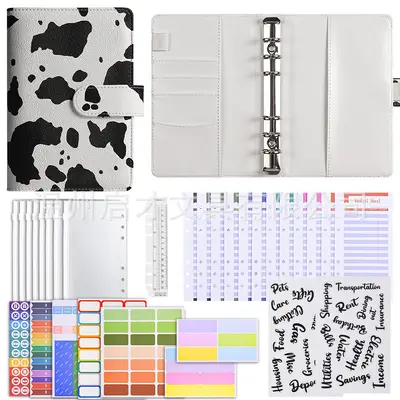 Leopard Print A6 Loose-Leaf Planner and Accounting Notebook - 13