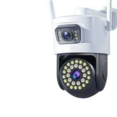 Dual-lens surveillance camera, full-color day/night, 5G, waterproof - 5