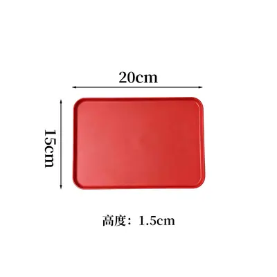 Red Wedding Tray for Tea Ceremony, Engagement Candy Dish, Round or Square - 11