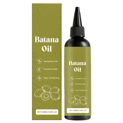 Cross-border Batana Oil Hair Essential Oil, lightweight moisturizing, smooth and soft hair, refreshing shine hair care essential oil