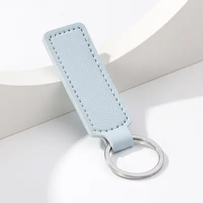 Sade Şık İş Tarzı Araba Anahtarlığı, PU Deri DIY Anahtar Halkası - 9