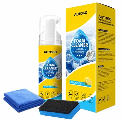 Cross-border multifunctional foam cleaner, powerful decontamination car interior leather seat cleaner, specially designed for white sneakers. - 11