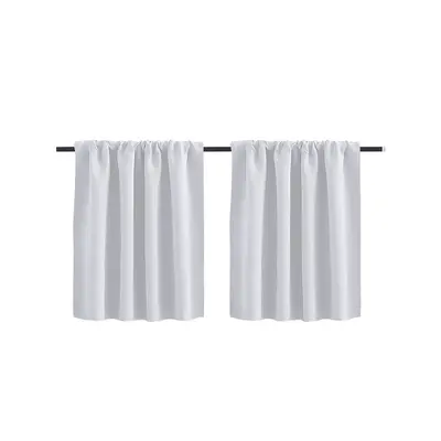 Cross-border New Arrival In-Stock Dropshipping Solid Color High-Precision Short Curtain Finished Blackout Curtain Kitchen Partition Curtain Coffee Curtain