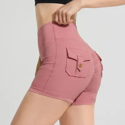 High-Stretch Yoga Shorts, Three-Quarter Length, Quick-Dry - 12