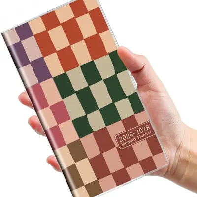 2026-27 Leather Cover Planner, English Pocket Notebook