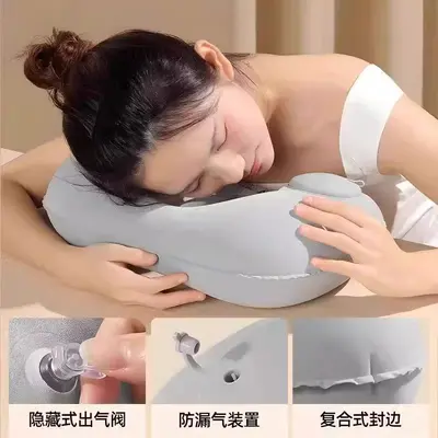 Inflatable U-Shaped Neck Pillow for Travel and Car - 4