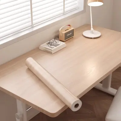 Extra Thick Wood Grain Self-Adhesive Desk Stickers, Waterproof and Oil Resistant - 13