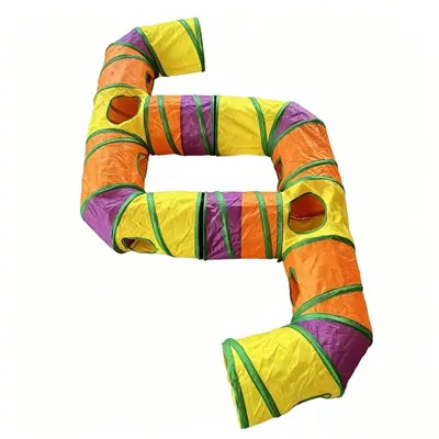 Rainbow Cat Tunnel Set, Six-Way Combination, Foldable, Easy to Clean - 6