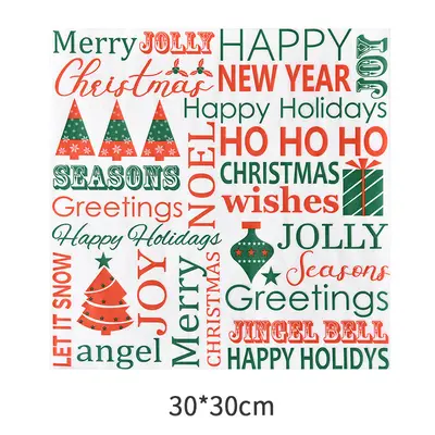 Christmas Cartoon Oil-Proof Paper for Burgers, Fries and Sandwiches - 8