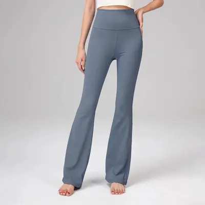 Yoga şalvar pantolonu kadın bol kesim yüksek bel naylon esnek outdoor - 11