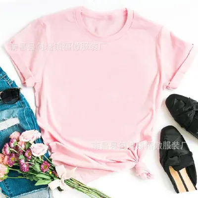 Einfarbiges Rundhals-T-Shirt unisex, auch in großen Größen