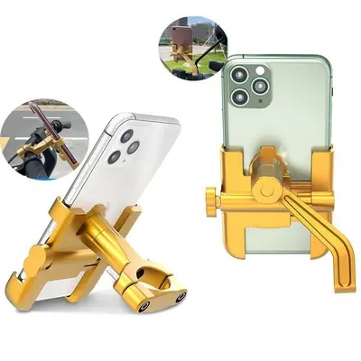Aluminum Alloy Bicycle and Motorcycle Phone Holder for Navigation - 3