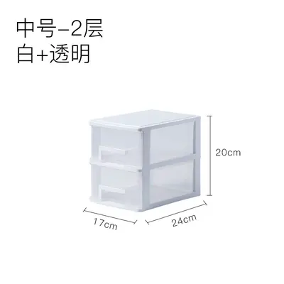 Office storage box transparent drawers, A4 compatible - 12