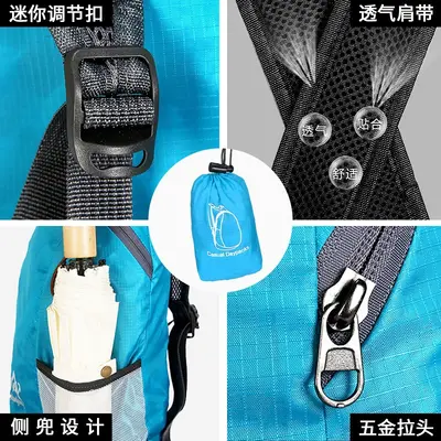 Ultralight Foldable Hiking Backpack, Large Capacity, Waterproof - 5