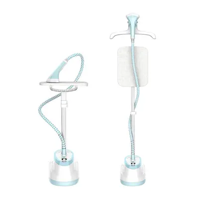 Ayaklı asılı buhar ütüsü çift çubuk 3-in-1 ütüleme makinesi - 8
