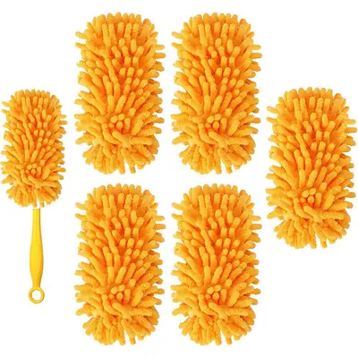Swiffer-Style Chenille Duster with Washable Replacement Cover - 12