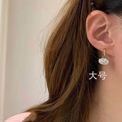 Silver earrings, S925 plated 18K gold