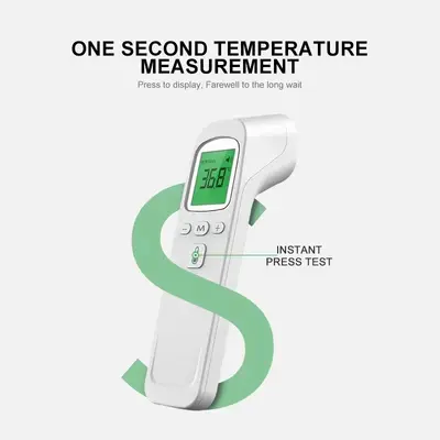 Non-Contact Infrared Handheld Forehead Thermometer, Digital Body Temperature Gun