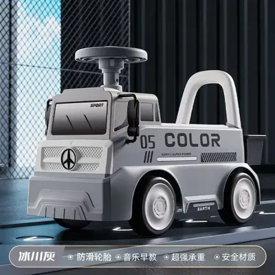Ride-On Children's Excavator Engineering Vehicle with Slide - 10