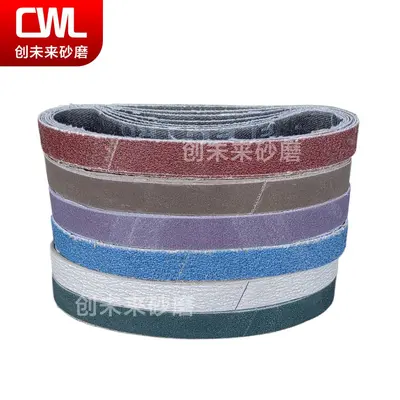 Pnömatik zımpara bandı 305x19 mm ve 305x13 mm, renkli kum bantları seti