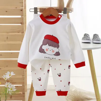 Çocuk İç Giyim Takımı, Pamuklu, Sonbahar Pijama ve Termal Takım