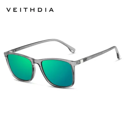 Unisex Square Frame Polarized UV400 Sunglasses, Model 7521 - 11