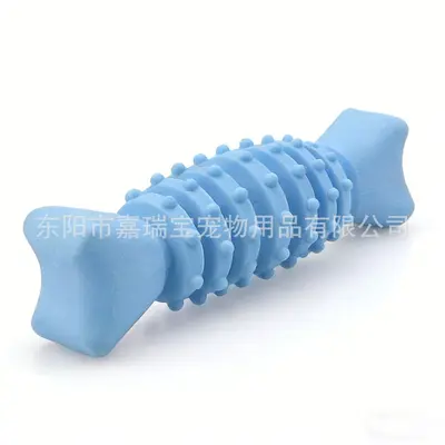 TPR Fish Bone Dog Chew Toy, Molar Stick - 9