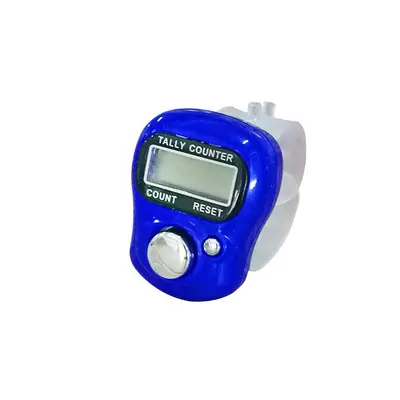 Digitaler Haushaltszähler, LED-Zähler, Fingerring-Zähler mit Knopf