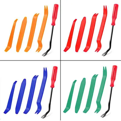 Car Audio Navigation Removal Tool Set, 9 Pieces Plastic Trim Tools - 5
