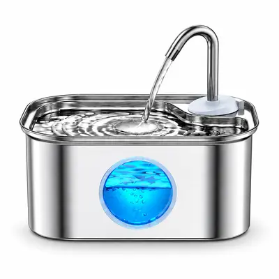 Neue Haustierprodukte 3,2 L Trinkbrunnen für Katzen und Hunde, Edelstahl, großes Fassungsvermögen, intelligenter Wasserspender, Großhandel direkt ab Fabrik für den grenzüberschreitenden Handel